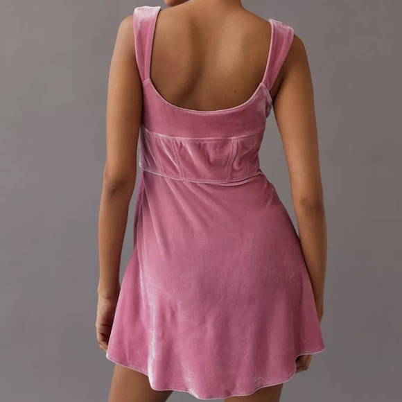 URBAN OUTFITTERS - UO Genivieve Velvet Corset Mini Dress - NWT (L) - Picture 2 of 12